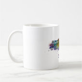 Graz skyline im Watercolor Kaffeetasse (Links)
