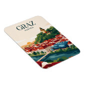 Graz Skyline Österreich Magnet (Rechte Seite)