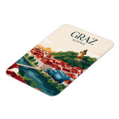 Graz Skyline Österreich Magnet (Linke Seite)