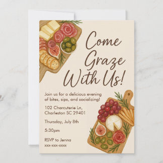 Graze mit US Charcuterie Board Party Einladung