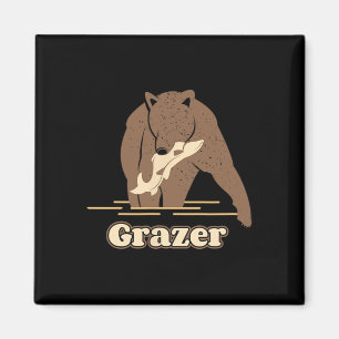 Grazer Fishing Bären Fett Brown Grizzy Barker Wir Magnet