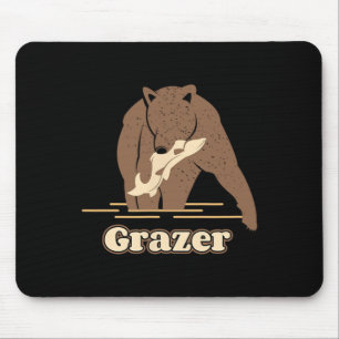 Grazer Fishing Bären Fett Brown Grizzy Barker Wir Mousepad
