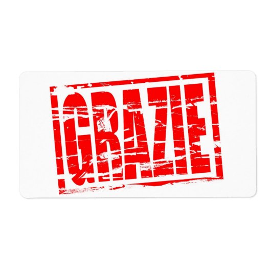 Grazie-Briefmarke (Vorne)
