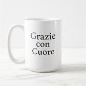 Grazie Con Cuore Chic Baby Shower Keepsake Kaffeetasse (Links)