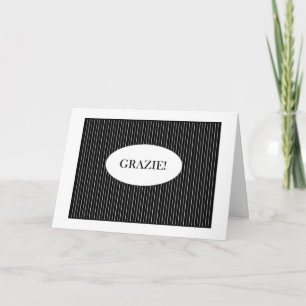 Grazie danken Ihnen auf italienisch Dankeskarte