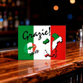 Grazie Italienisch Danke-Karte Dankeskarte