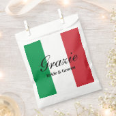 Grazie Italienische Flagge Hochzeitsfeier Geschenktütchen (Ausgeschnitten)