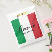Grazie Italienische Flagge Hochzeitsfeier Geschenktütchen (Versiegelt)