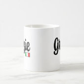Grazie (Thank You) Italian Flag Mug Kaffeetasse (Mittel)