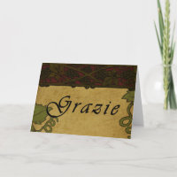 Grazie Weinreben - danke zu kardieren