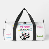 Grazile Unkoordinierte Süße Panda Duffle Bag (Rückseite)