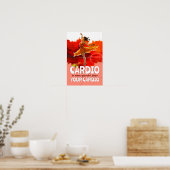 Graziler Cardio-Ballett-Tanzposter Poster (Küche)