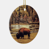 Grazing Buffalo Ornament (Rechts)