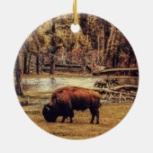 Grazing Buffalo Ornament (Hinten)