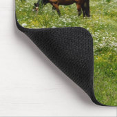 Grazing horses mousepad (Ecke)