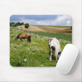 Grazing horses mousepad (Mit Mouse)