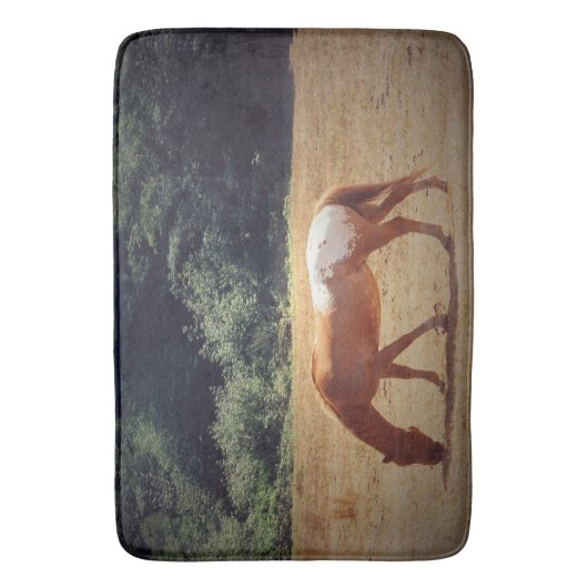 Grazing Palomino.... Badematte (Vorderseite Vertikal)