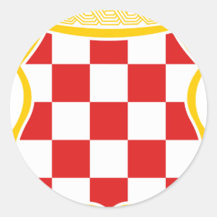 Grb Herceg-Bosne Runder Aufkleber