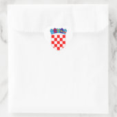 Grb Hrvatske, kroatisches Wappen Herz-Aufkleber (Tasche)