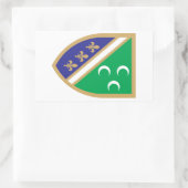 Grb Sandžaka, Sandžak Wappen Rechteckiger Aufkleber (Tasche)