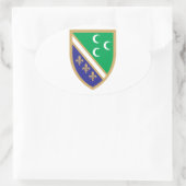 Grb Sandžaka, Wappen von Sandžak Ovaler Aufkleber (Tasche)