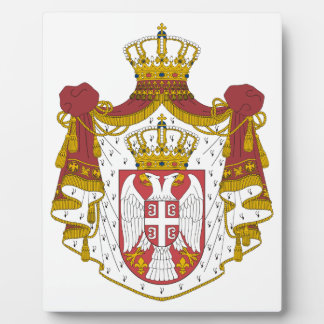 Grb Srbije, serbisches Wappen Fotoplatte