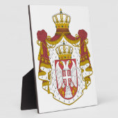 Grb Srbije, serbisches Wappen Fotoplatte (Seite)