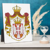 Grb Srbije, serbisches Wappen Fotoplatte (Seite)