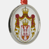 Grb Srbije, serbisches Wappen Silbernes Ornament (Rechts)