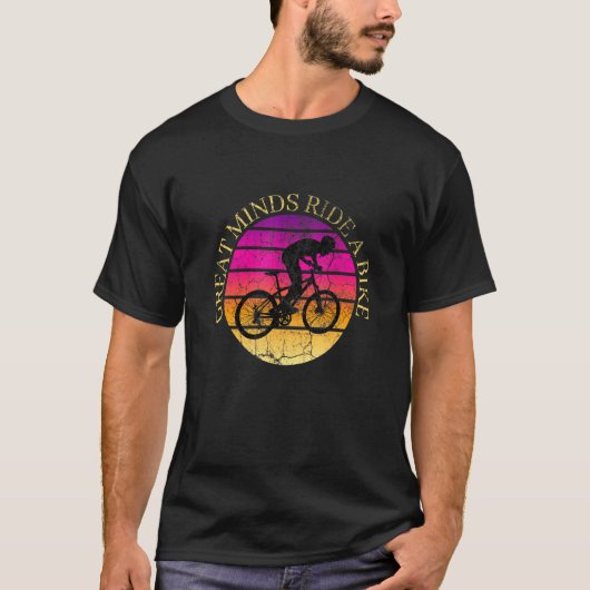 Gread Minds Rad fahren Grafik T-Shirt (Vorderseite)
