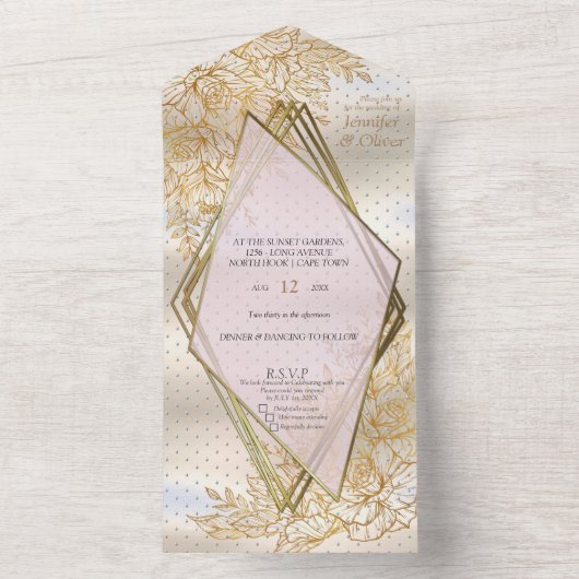 Gream Gold Splender All In One Einladung (Innen Boden)