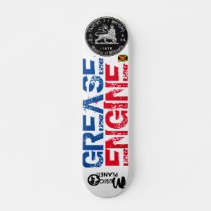 GREASE ENGINE Skateboard, 7¾" Deck Skateboard