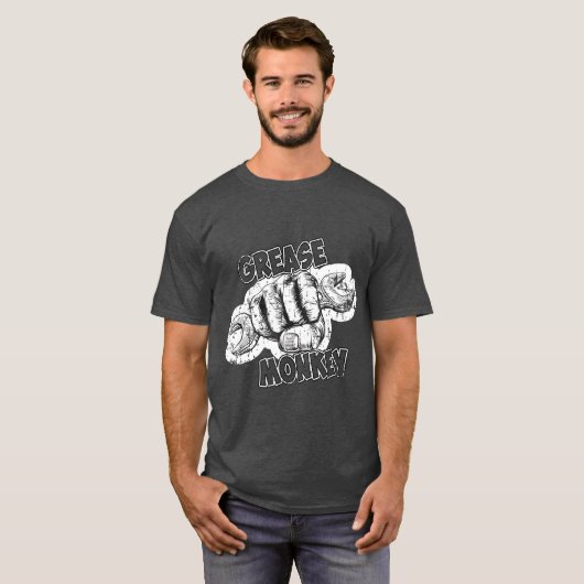 Grease Monkey Wrench Auto Mechanics TShirt (Vorne ganz)