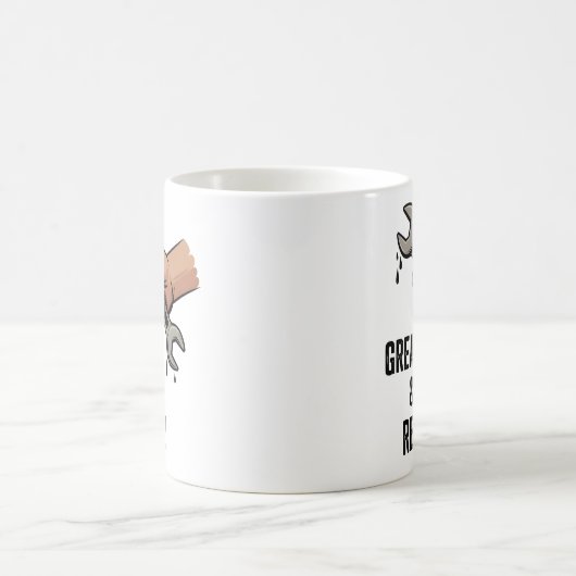 Grease & Regret | Technician Life Joke Kaffeetasse (Mittel)