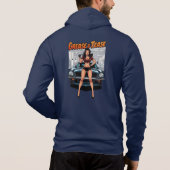 Grease & Tease – Hot Rod Pin-Up Girl Hoodie (Rückseite)