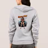 Grease & Tease – Hot Rod Pin-Up Girl Hoodie (Rückseite)