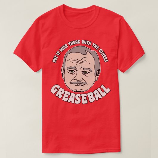 GREASEBALL Frank Shirley Weihnachtsangebot T-Shirt (Design vorne)