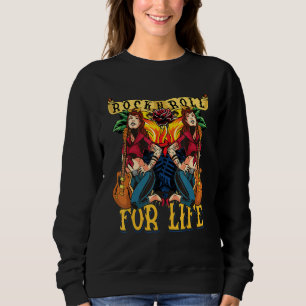 Greaser Babe und SockHop Kostüm Rockabilly Lege Sweatshirt