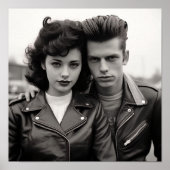 Greaser Punk Couple Poster (Vorne)