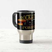 Greaser Rockabilly Frisierte Auto Reisebecher (Vorderseite Links)