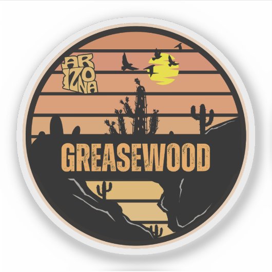 Greasewood, Arizona Aufkleber (Vorderseite)
