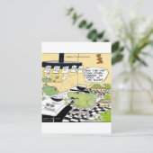 Greasy Spoon für Frösche Funny Gifts & Cards Postkarte (Stehend Vorderseite)