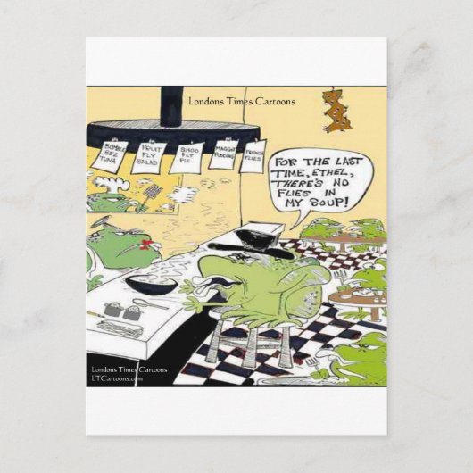 Greasy Spoon für Frösche Funny Gifts & Cards Postkarte (Vorderseite)