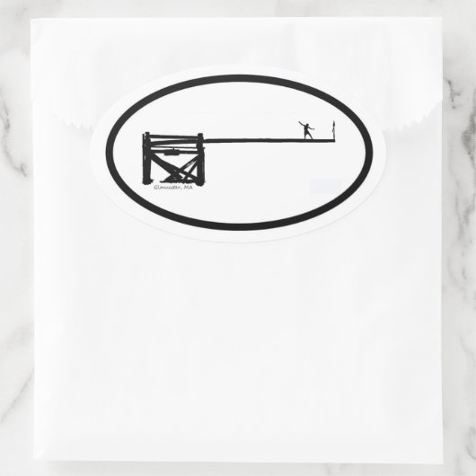 Greasy Sticker ~ Greasy Pole ~ Gloucester, MA (Tasche)