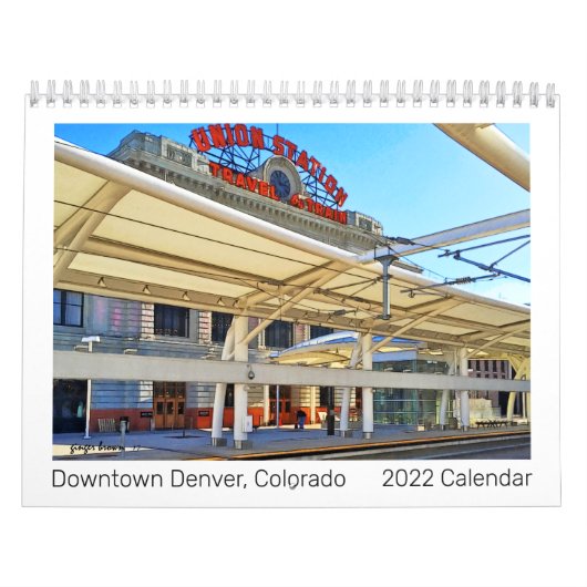 Great 2022 Downtown Denver, Co Foto Art Calendar Kalender (Titelbild)