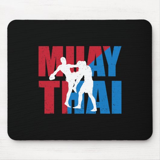 Great 2 Muay Thai Fighter Design Kickboxer Mma Tra Mousepad (Vorne)
