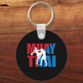 Great 2 Muay Thai Fighter Design Kickboxer Mma Tra Schlüsselanhänger (Vorderseite)