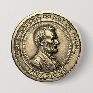 Great Abraham Lincoln Quotes Button