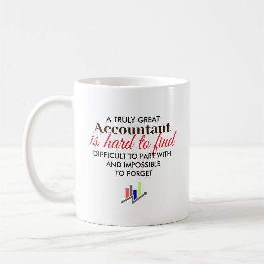Great Accountant Personalized Name Gift Kaffeetasse (Links)