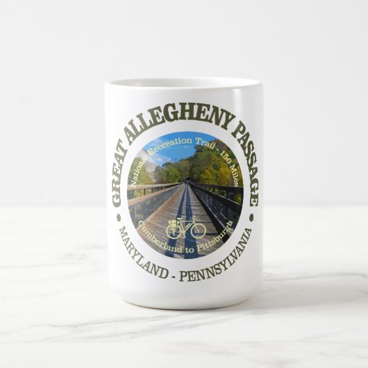 Great Allegheny Passage (cycling c) Kaffeetasse (Mittel)